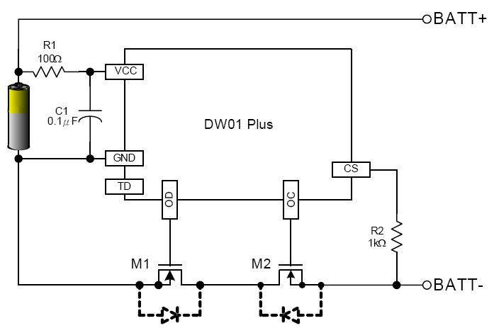 鋰電電池保護板的工作原理