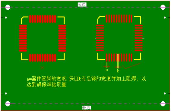 IC焊盤的寬度